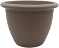 The HC Companies Sevilla Flower Planters - Durable Outdoor & Indoor Planter - Round Lightweight Self Watering Plant Pots for Herbs & More (16" Cappuccino, Pack of 1) by TheHCCompanies