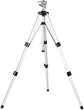 STYDDI Heavy Duty Impact Sprinkler on Tripod Base, Tall Metal Pulsating Telescoping Tripod Sprinkler for Large Area, Yard, Lawn, Garden, Waters up to 70 Ft. Diameter, Legs Extends Up to 36-inch by STYDDI