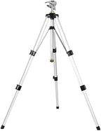 STYDDI Heavy Duty Impact Sprinkler on Tripod Base, Tall Metal Pulsating Telescoping Tripod Sprinkler for Large Area, Yard, Lawn, Garden, Waters up to 70 Ft. Diameter, Legs Extends Up to 36-inch by STYDDI