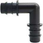 Industrial Horticultural Pipe Hose Connector 1/2 Inch 90 Angle Bend Barb Connector Garden Micro Irrigation Water Connectors Drip Irrigation Fittings 100 Pcs (Color : Black, Diameter : 1/2'') - Image 4