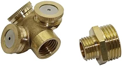 Garden Lawn Sprinkler Irrigation System Copper Mist Nozzle Greenhouse Ultra-fine Atomization Sprayer with 1/2" External Thread Cooling and Humidification Agricultural Tool 1 Piece - Image 4