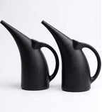 2 Pack Watering Can 1/2 Gallon - Small Watering Can for Indoor Plants - Outdoor Watering Can - Black Plant Waterer - Plastic Watering Can for Garden by KOOLPRODUCTS