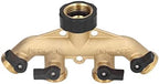 Brass 4 Way Hose Faucet Manifold Splitter for Garden Hose Distributor (US Plug) - Image 3