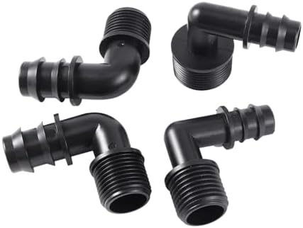 1/2" 3/4" Male Thread To DN16 DN20 Pipe Barb Elbow Connector Micro-Spray Drip Irrigation System Accessories(3I4 M-Thread To DN16,50Pcs) - Image 6