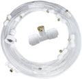 Outdoor Misters Cooling System with Transparent Hose, Brass Fog Nozzles by Unknown