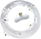 Outdoor Misters Cooling System with Transparent Hose, Brass Fog Nozzles by Unknown