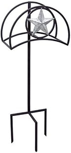 Liberty Garden Products 122-KD Galvanized Star Hose Stand, Black by LibertyGardenProducts