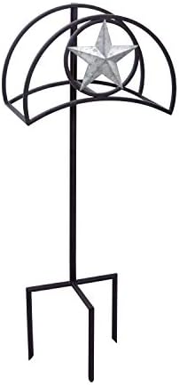 Liberty Garden Products 122-KD Galvanized Star Hose Stand, Black by LibertyGardenProducts