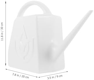 FENICAL Large 2l Watering Can for Outdoor Plants with Long Spout, White Plastic Plant Waterer for Garden and Patio Use - Image 2