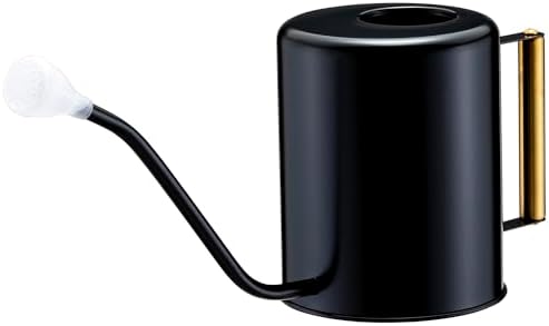 L&H Unico Stainless Steel 62oz Watering Can Long Spout Plant Misters for Indoor Plant Watering or Outdoor Gardening with 2Pcs Removable Spray Spout for Flowers Black - Image 2