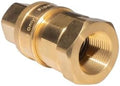 Brass Quick-Connect Fittings for 3/4-inch Gas Hoses, Featuring 3/4-inch Double Female NPT Threads for Gas Hose Connections, Suitable for Kitchen Appliances and Indoor Applications by HUOYANSHE