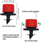 Garden Supplies 5-60M Drip Irrigation System Plant Watering Set Watering Kits Adjustable Drippers for Irrigation Micro Garden Watering System Irrigation Supplies(15M18Pcs) - Image 3
