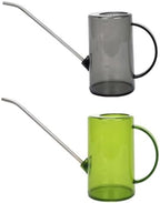 Beavorty 2pcs 1000ml 304 Stainless Steel Watering Cans with Long Spout for Indoor Plants and Succulents, Black and Green Plant Watering Tools for Home Gardening by Beavorty