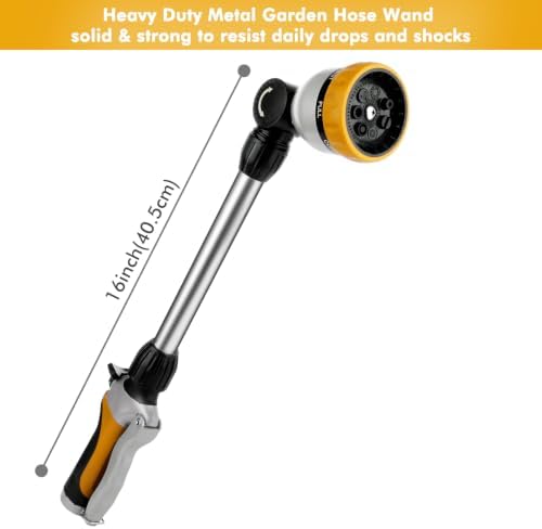 RESTMO Heavy Duty Metal Hose Wand, Watering Wand for Garden Hose - Image 2