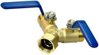 Hose Splitter 2 Way, All Brass Body-Pure Brass Zinc-Free, 13mm Valve hole, 3/4 Inch Thread - Image 2