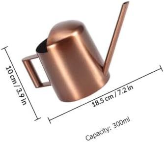 Artibetter Metal Watering Can for Plants with Long Spout 300ml, Small Indoor Watering Pot for Succulent and Balcony Gardening, Copper Finish - Image 2