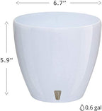 Santino 6.7 Inch Deco Self Watering Pots for Indoor Plants in Jade (Set of 3) - Decorative Flower Pot with Water Level Indicator and Drainage Cartridge for All House Plants, Flowers and Herbs - Image 2