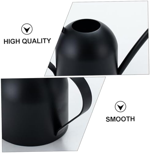 COHEALI Stainless Steel Watering Pot with Long Spout for Precise Indoor Plant Care Metal Gardening Watering Can for Houseplants and Desk Pots Elegant Black Finish - Image 6
