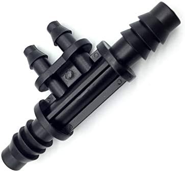 Hose Connector Adapter 50 Pcs 8 mm / 1/4 "micro Drip Irrigation Hose Barb Tee Four Ways Micro Garden Lawn Irrigation Plastic (Diameter : 3/8'') - Image 5