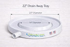 Drain Away White 22 Inch Plant Saucer Heavy Duty Drain Tray for Large Pots Indoor Outdoor Waterproof UV Resistant | Protect Floors Decks | 12in 15in 22in | White Gray Terra Cotta Black - Image 4