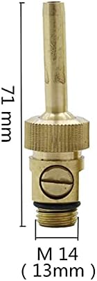 Quick Connect Garden Hose Brass Water Curtain, Water Line Fountain Nozzle, Adjustable 1/4" M10 M12 M14 External Thread Fountain, With Valve Garden Landscape Tools (Color : Lavender) - Image 2