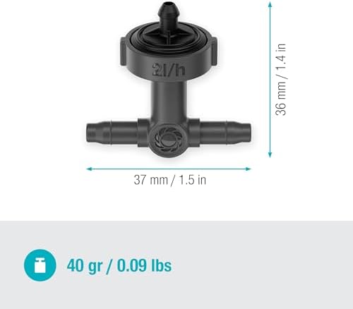 Gardena Micro-Drip-System Inline Drip Head, Pressure-equalising: Drip Head for Automatic Irrigation System, for Rows of Plants with Different Pot Heights, Simple Connection Technology (13312-20) - Image 3