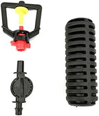 Garden Drip Irrigation System Accessories Irrigation Kit Greenhouse Hanging Sprinkler Irrigation Barb Connector with Weight Anti-drip Device 360 Degree Rotation IT031 (Color : Green) - Image 3