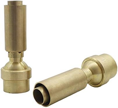Garden Hose Quick Connect 3/4" 1" 1.5" 2" Brass Adjustable Air Bubbling Water Column Fountain Nozzles Air-Blended Jet Sprinklers Garden Landscape Fountain (Color : 2 inch) by Unknown