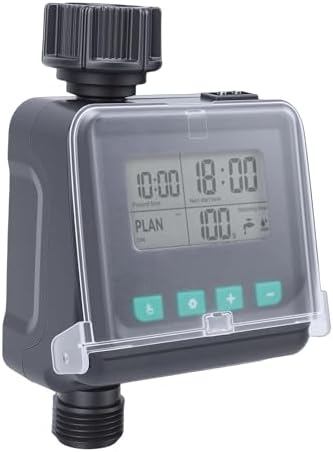Sprinkler Timer, Programmable 1 Outlet Rain Delay Manual Mode Water Hose Timer, Irrigation System with Digital Display and Connectors for Yard Lawn Patio - Image 3