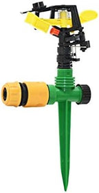 Garden Sprinkler Garden Rotating Nozzle with Supporting Nail, Seesaw Nozzle, Adjustable Angle Water Nozzle for Irrigating Lawn 1 (Color : 1I2) by Lrjskwzc