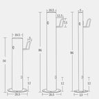 Outdoor 304 Stainless Steel Cylindrical Vertical Garden Water Column, Decorative Yard Hydrant Water Feature Fountain, Freestanding Garden Hose Holder with Full Copper Faucet,for Irrigation and Water - Image 2