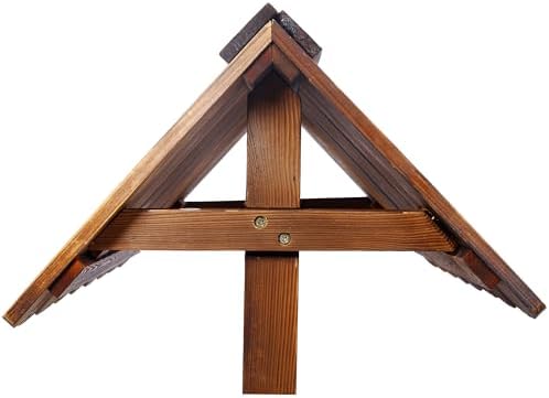 Wooden Wishing Well Planter with Hanging Bucket, 53 Inch, Brown - Image 6