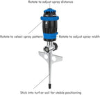 RESTMO Gear Drive Sprinkler with Metal T-Spike Base,Blue - Image 2
