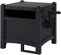 Hideaway Garden Hose Reel Storage Cabinet by Unknown