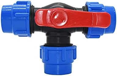 Garden Hose Fittings T-Type 32/40/50/63mm Pe Pipe Three-Way Ball Valve Garden Faucet Three-Way Manifold DN25 DN32 DN40 DN50 Connector 1 (Color : 32mm) - Image 5