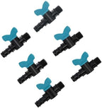 Tnfeeon 50PCS 1/2in Male Thread Barbed Ball Valve for 25mm Irrigation Pipe, Accessories for 25mm Irrigation Pipe, Shut Off Switch for Garden Drip System, Manual Water Control for - Image 4