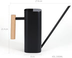 Black Watering Can, 1L/35oz for Indoor Plants - Image 5