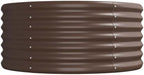 Metal Garden Raised Bed 116.5x31.5 in Outdoor Brown Planter Box - Image 4