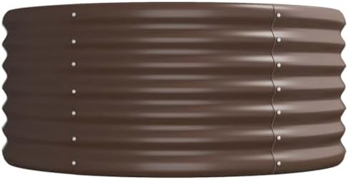 Metal Garden Raised Bed 116.5x31.5 in Outdoor Brown Planter Box - Image 4