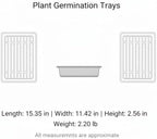 Plant Germination Trays, 10-Pack Solid Bottom Seedling Trays for Indoor Gardening and Bottom Watering, 17.3 x 11.4 Inches (Set of 10) - Image 7