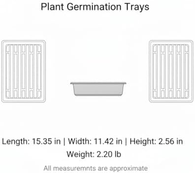 Plant Germination Trays, 10-Pack Solid Bottom Seedling Trays for Indoor Gardening and Bottom Watering, 17.3 x 11.4 Inches (Set of 10) - Image 7