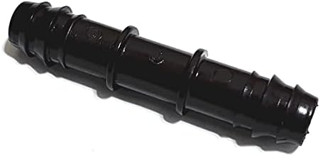 NETAFITM Drip Irrigation Barbed Fittings,3/8" 12MM Drip Tubing Coupler Elbow Tee Reducer (Coupling - 12mm (3/8"), 25 Count) by PRO.FASHION