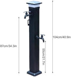Freestanding Square Garden Water Column - 23.6in Outdoor Vertical Water Feature for Irrigation & Washing, Perfect for Gardens, Patios & Yards - Image 3