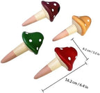 Tofficu 4pcs Mushroom Shape Clay Self-Watering Globe for Potted Plants - Image 2