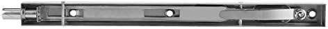 Lock Bolts, Door Security Slide Latch Lock, Heavy Duty Steel Sliding Door Lock - 304 Stainless Steel Flush Latch Bolt Slide Lock, Home Gate Door Security Guard, Door Bolt Lock(10in) - Image 7