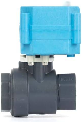 U.S. Solid 3/4" UPVC Motorized Ball Valve - Plastic Electrical Ball Valve, 2 Wire Auto Return, AC 110~230V, Normally Closed - Image 2