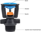 1/2" External Thread Rotating Sprinklers Mini Wobbler Irrigation Water Spray Sprinkler Farm 360 Degree Rotary Watering Nozzles (Size : 2 pcs) () - Image 5