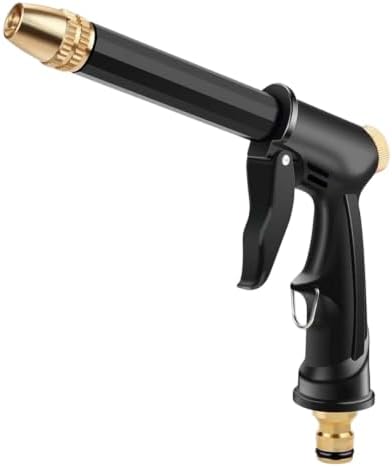 High Pressure Hose Nozzle with 4 Spray Modes, Adjustable Water Spray Gun, Metal Garden Hose Sprayer for Car Wash, Plant Watering, Patio & Outdoor Cleaning (2, Washer Only) by Unknown
