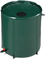 VINGLI 66 Gallon Collapsible Rain Barrel, Portable Water Storage Tank, Rainwater Collection System Downspout, Water Catcher Container with Filter Spigot Overflow Kit by VINGLI