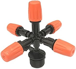 1/2" 50pcs Garden Irrigation Micro Flow Dripper,Sprinklers Emitter System Adjustable Micro Drip Head for Watering System (1) by Drincoshow